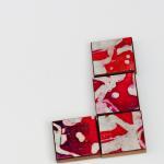 Magnets Handmade Paper Red Batik