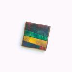 Square Magnets Striped Handmade Paper
