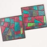 Coasters Handmade Mosaic Paper