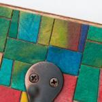 Wall Hook Handmade Paper Colorful Mosaic