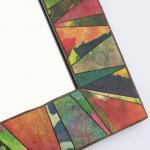 Wall Mirror Handmade Paper Square Colorful..