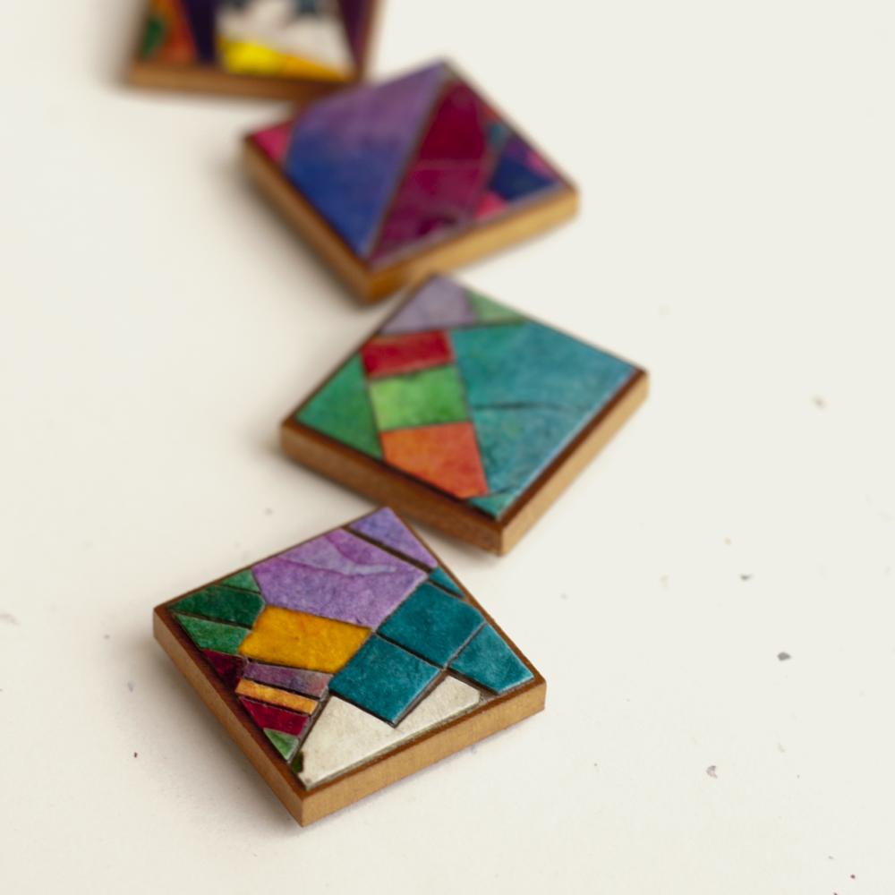 Magnets Stained Glass Handmade Paper