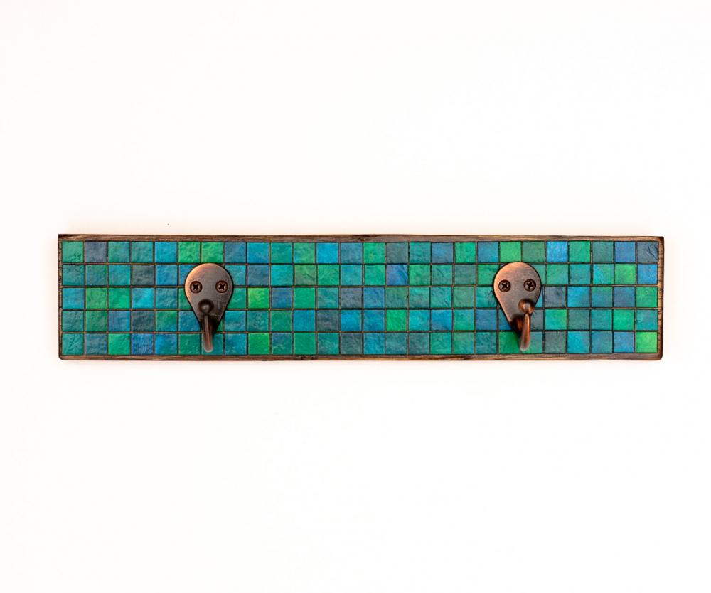 Wall Coat Rack Handmade Checkered Paper on Luulla